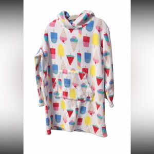 Mini Boden Hooded Towel Cover Up Ice Cream Print Size 7 8